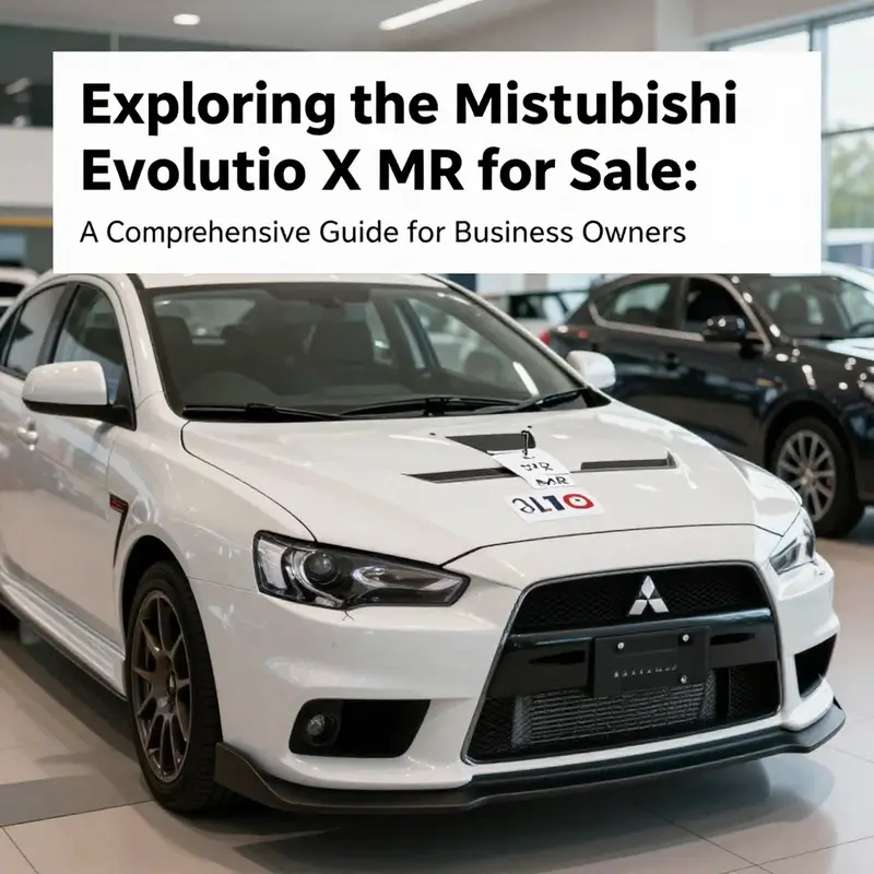 Current listings of the Mitsubishi Evolution X MR highlighting its distinctive design.