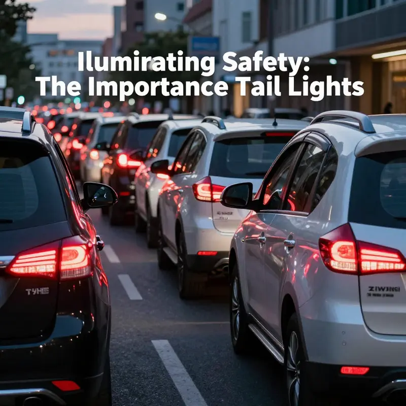 Urban view of Mitsubishi fleet with illuminated tail lights, emphasizing safety and aesthetic appeal.