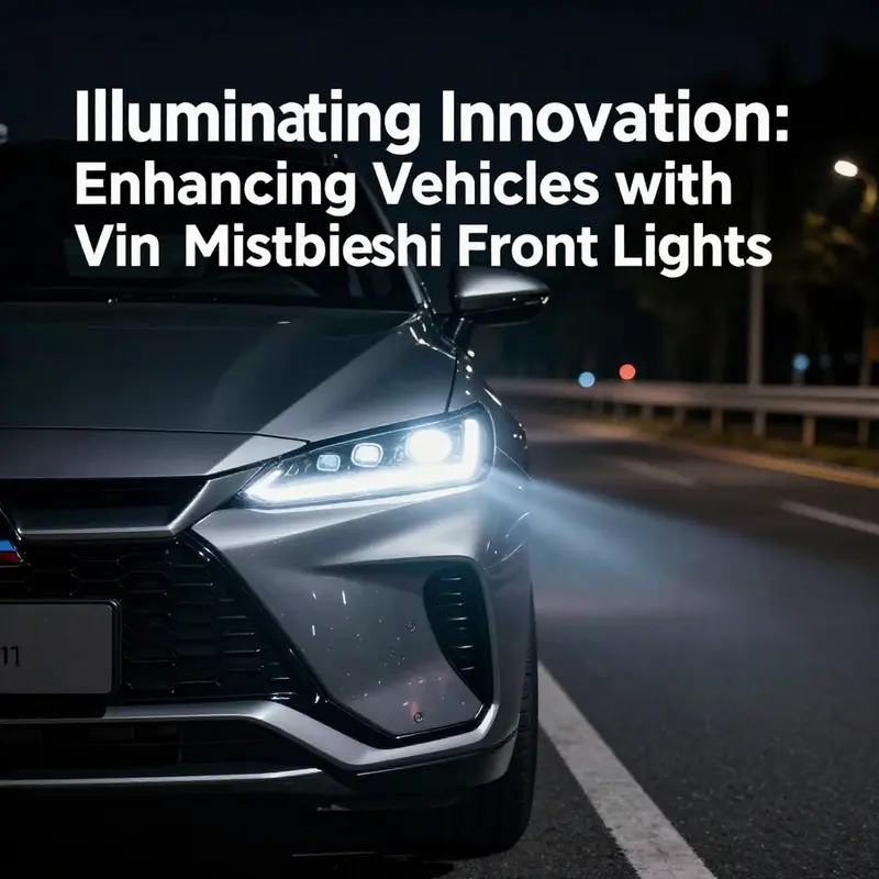 A variety of front light components showcasing the advanced technology in Mitsubishi vehicles.