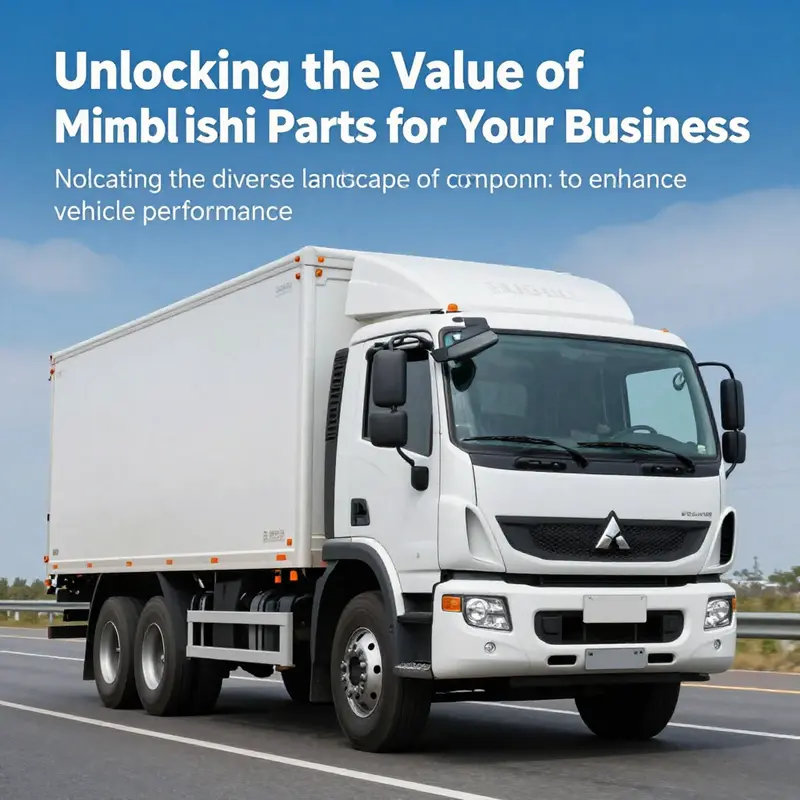 A Mitsubishi Fuso truck driving on a highway under a clear sky, showcasing its reliability.