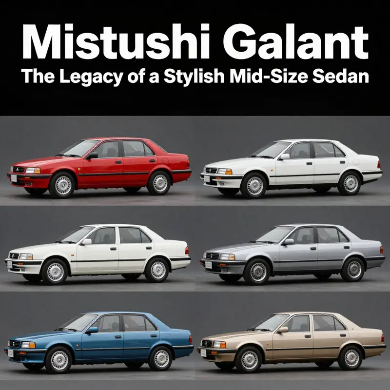 The Mitsubishi Galant: A timeless journey from its inception in 1969 to its last production year in 2012.