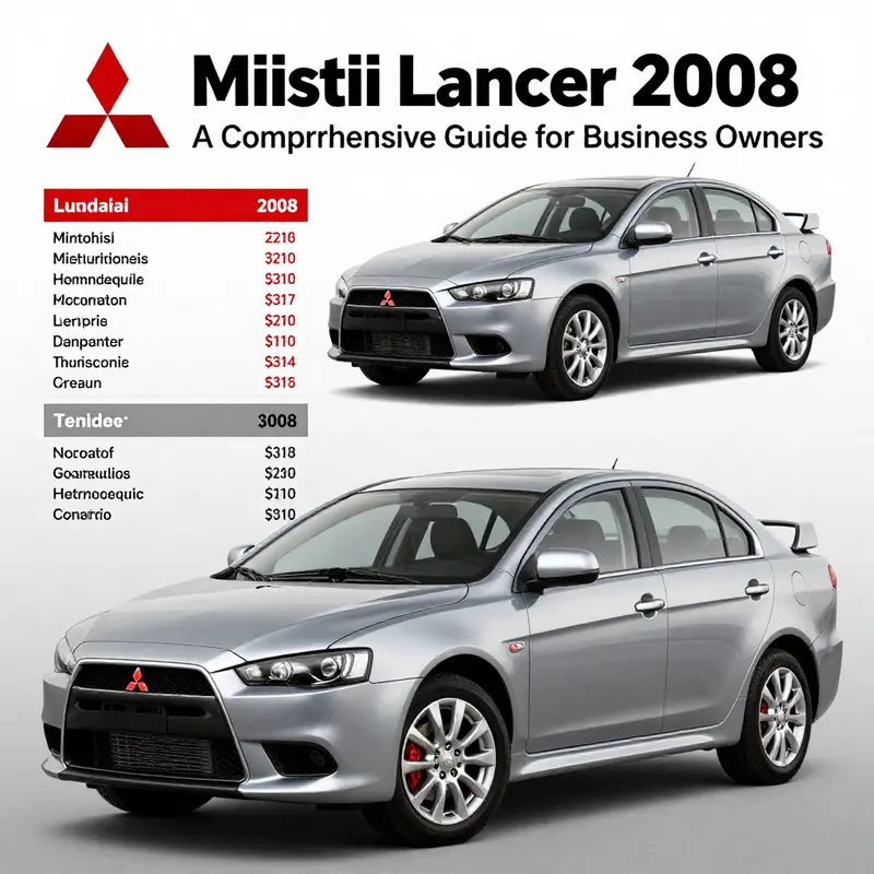 The Mitsubishi Lancer 2008 showcases its striking design and compact form ideal for city driving.