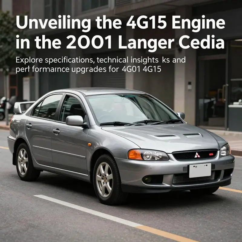 2001 Mitsubishi Lancer Cedia parked in a city setting, highlighting its exterior design.