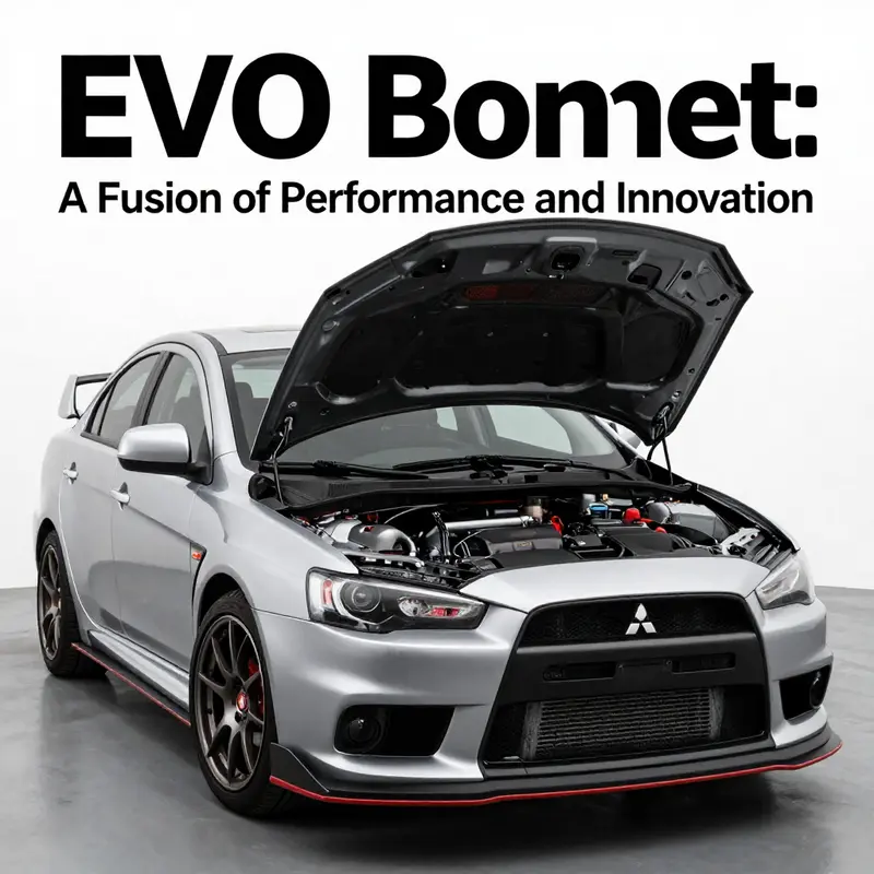 Mitsubishi Lancer EVO featuring both original and aftermarket EVO bonnets.
