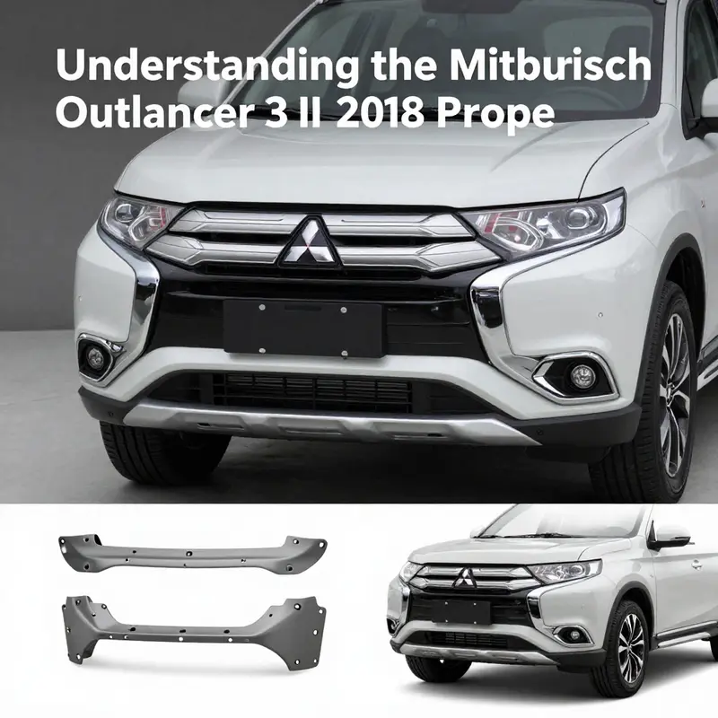 Detailing the high-impact ABS and TPO materials used in the Outlander III front bumper.