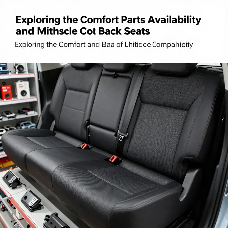 Comfortable and stylish design of the Mitsubishi Outlander back seat.