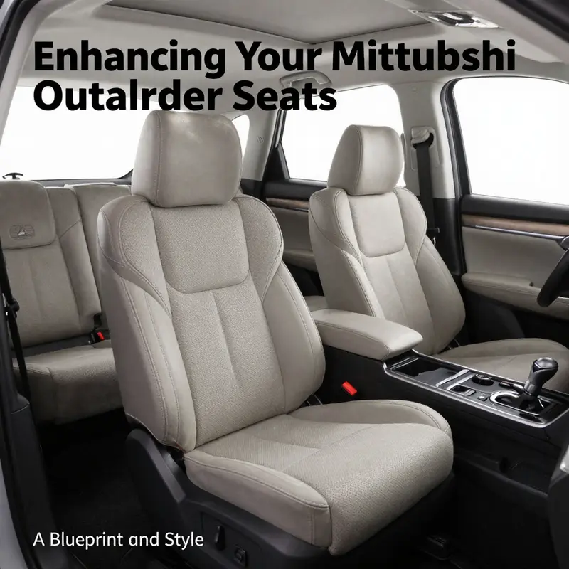 The well-designed interior of the Mitsubishi Outlander highlighting comfortable and durable seats.
