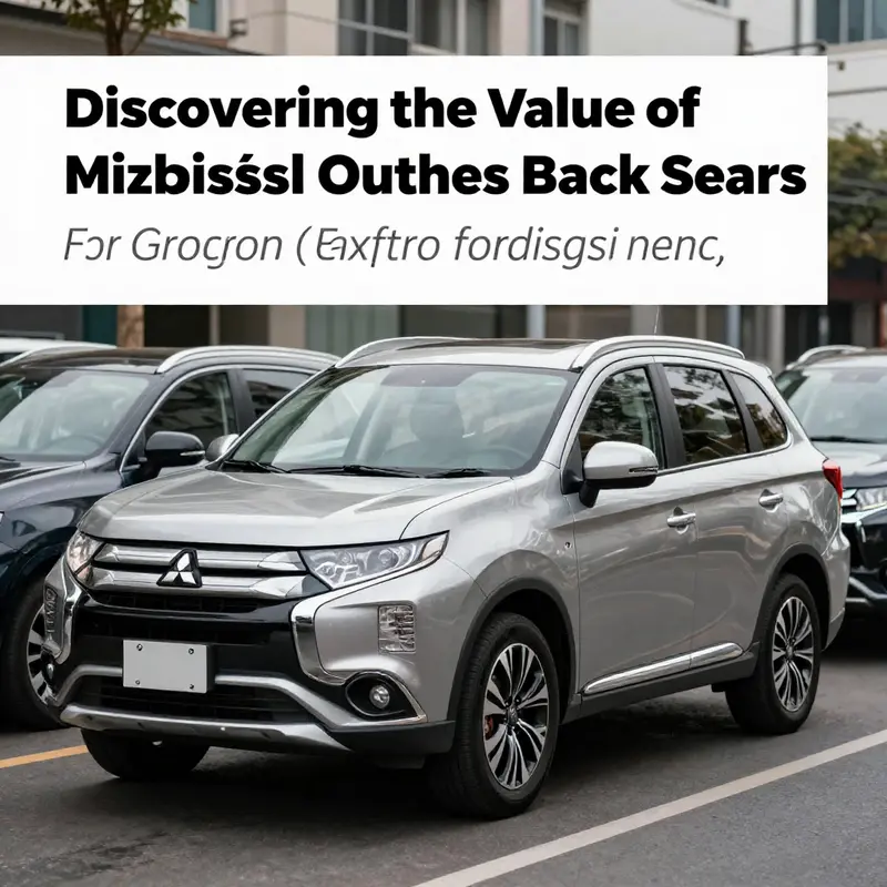 A Mitsubishi Outlander in an urban environment, showcasing its design and practicality.