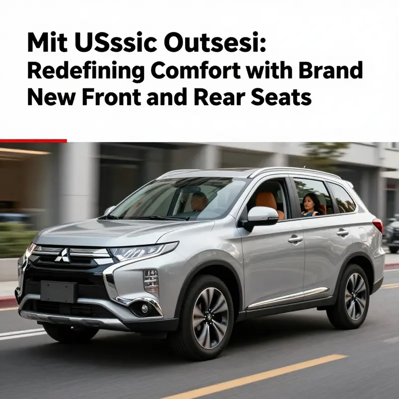 Mitsubishi Outlander parked in an urban setting, representing comfort and modern aesthetics.