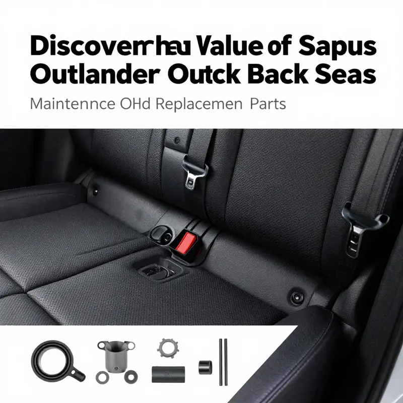 The rear seating of the Mitsubishi Outlander, designed for comfort and practicality.