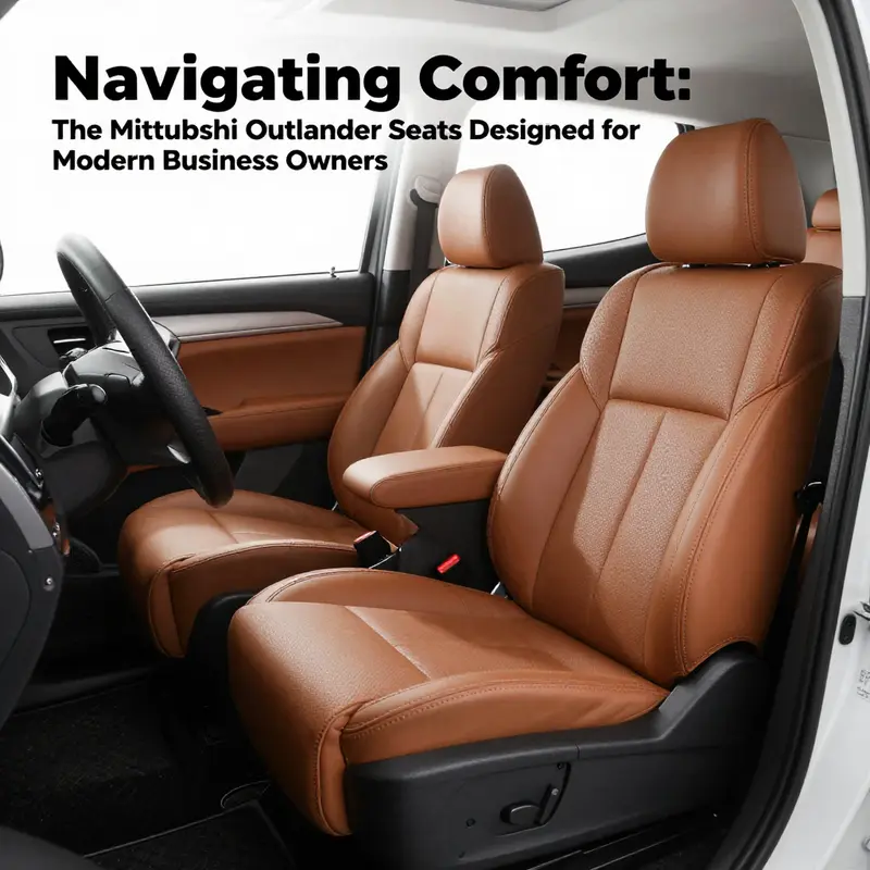 The versatile seating configuration of the Mitsubishi Outlander, accommodating up to seven passengers.