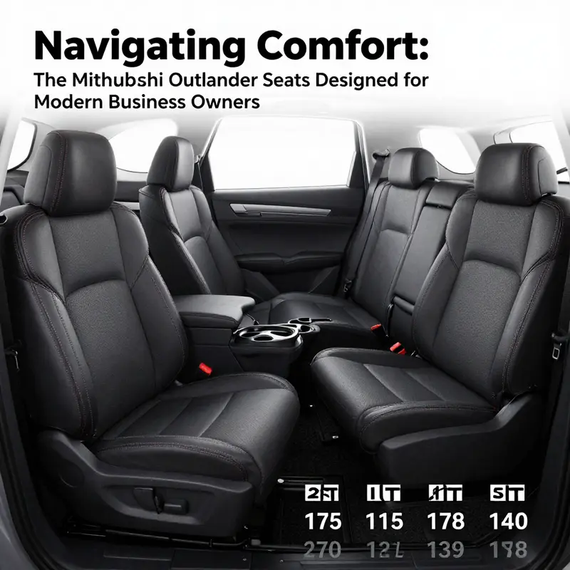 The versatile seating configuration of the Mitsubishi Outlander, accommodating up to seven passengers.