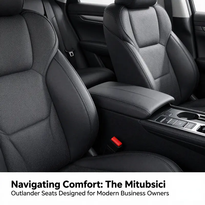 The versatile seating configuration of the Mitsubishi Outlander, accommodating up to seven passengers.