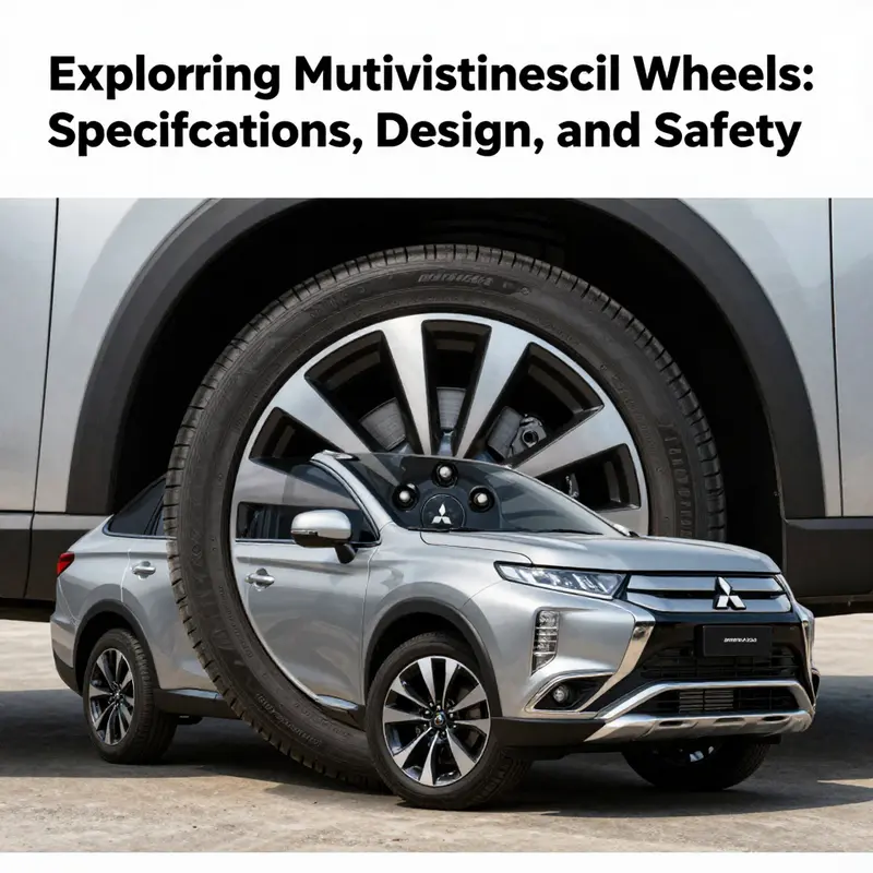 A stunning showcase of Mitsubishi Outlander wheels in an automotive setting, representing style and functionality.