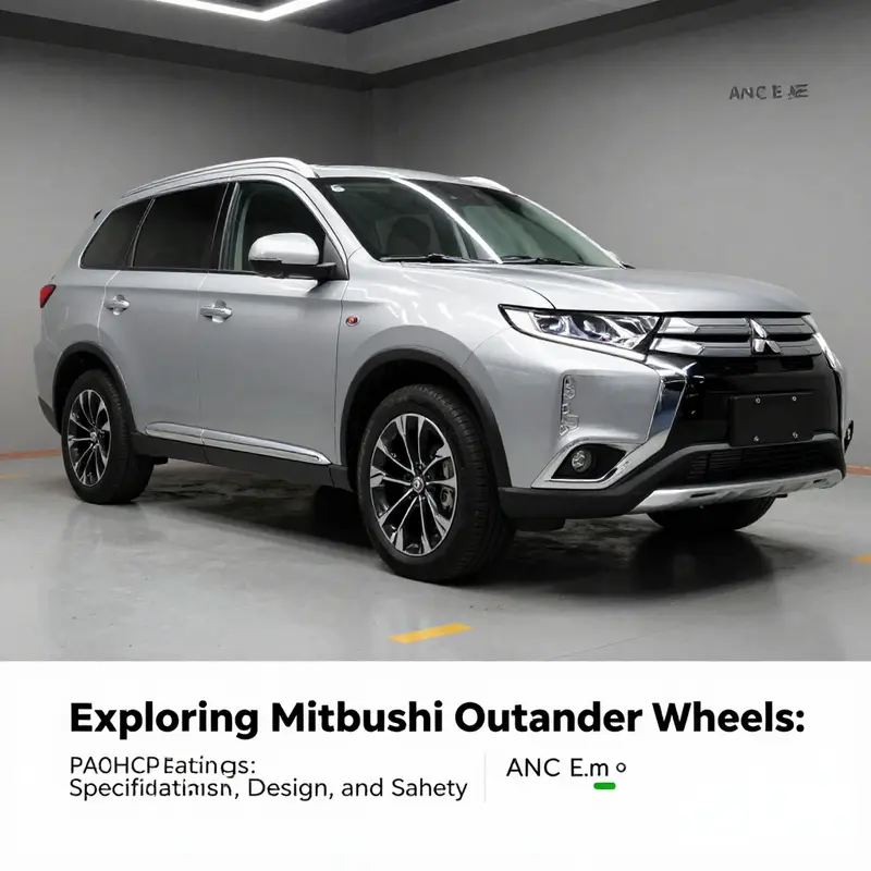 A detailed look at the various specifications of Mitsubishi Outlander wheels, highlighting sizes and materials.