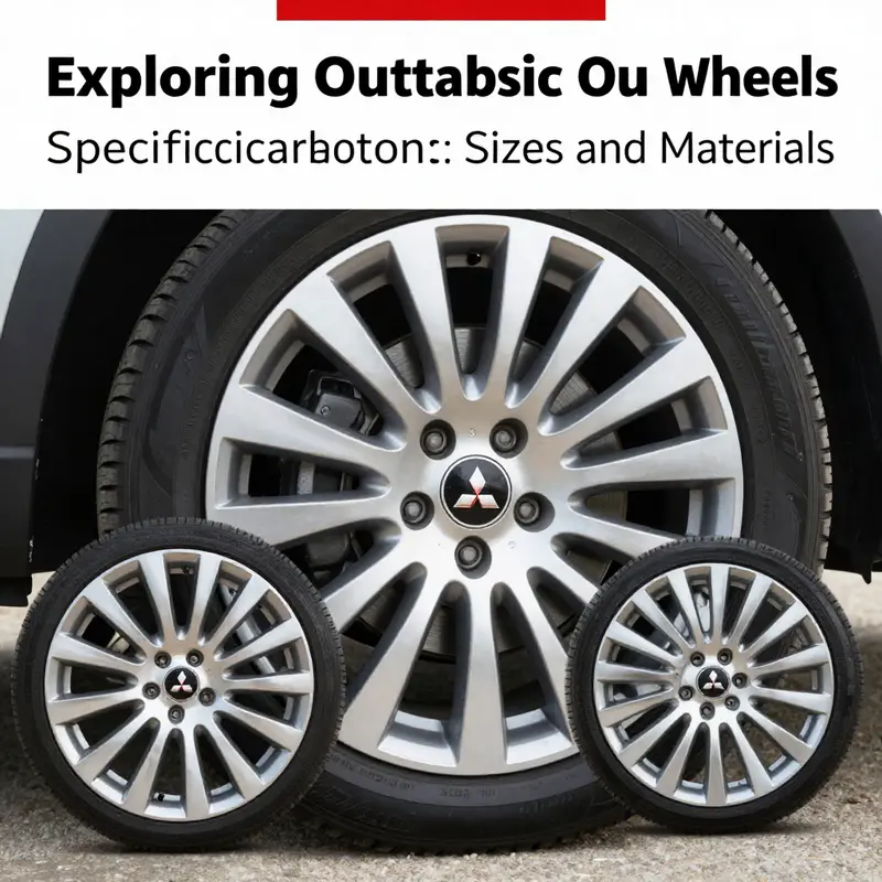 A detailed look at the various specifications of Mitsubishi Outlander wheels, highlighting sizes and materials.