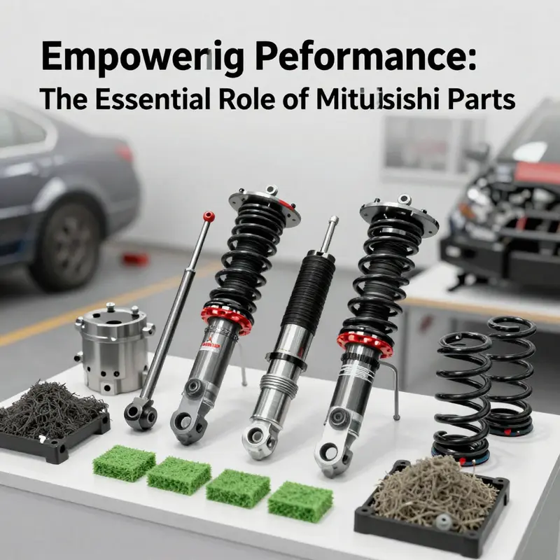 A selection of essential Mitsubishi engine parts showcasing their significance in optimizing vehicle performance.