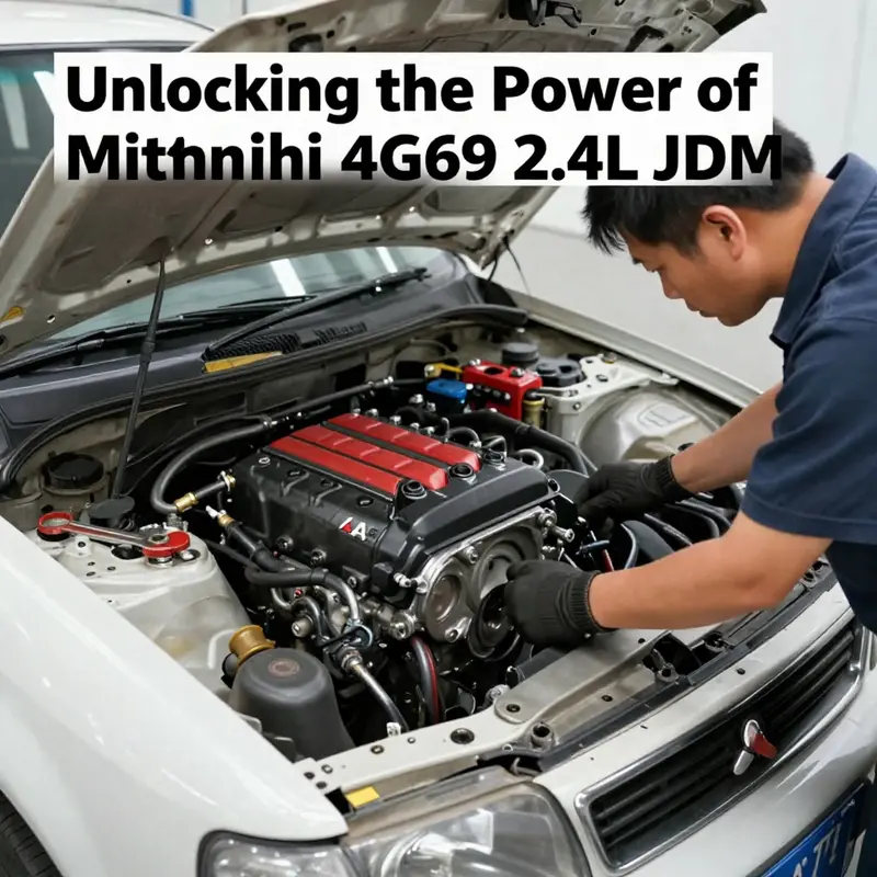 An informative cutaway of the Mitsubishi 4G69 engine, highlighting key components and MIVEC technology.