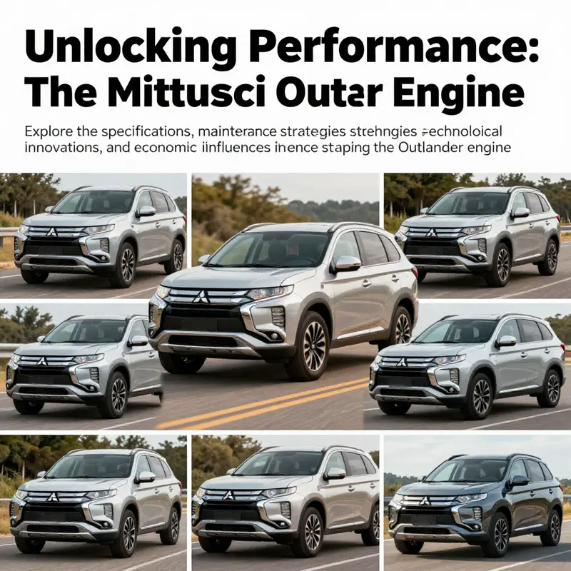 A collage showcasing multiple Mitsubishi Outlander vehicles in diverse driving conditions, emphasizing their versatile performance.