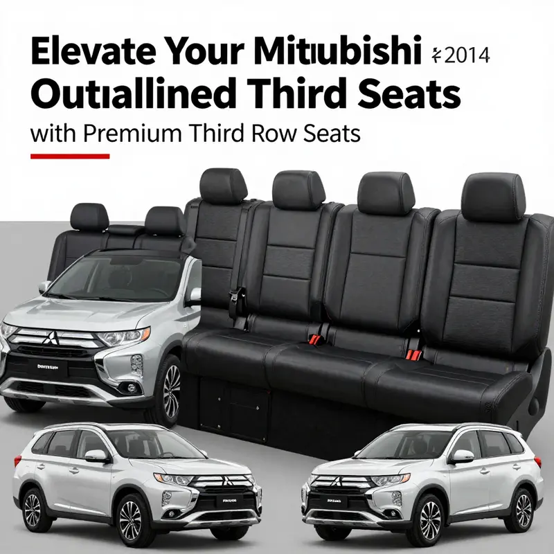 Showing the elegance and quality of genuine OEM third row seats available for the Mitsubishi Outlander.