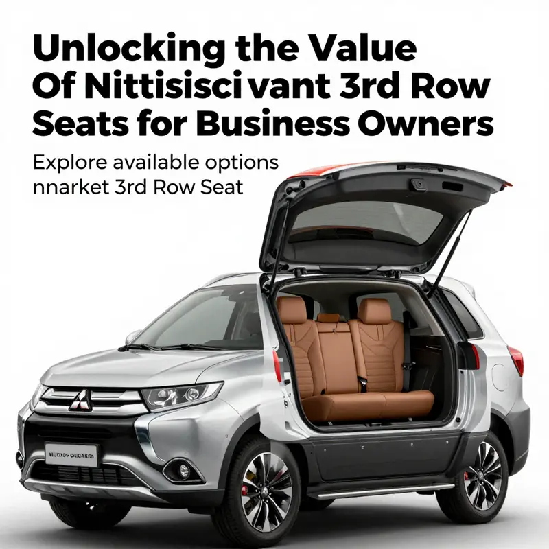 Mitsubishi Outlander with an open third row visible, demonstrating ample seating space and versatility.