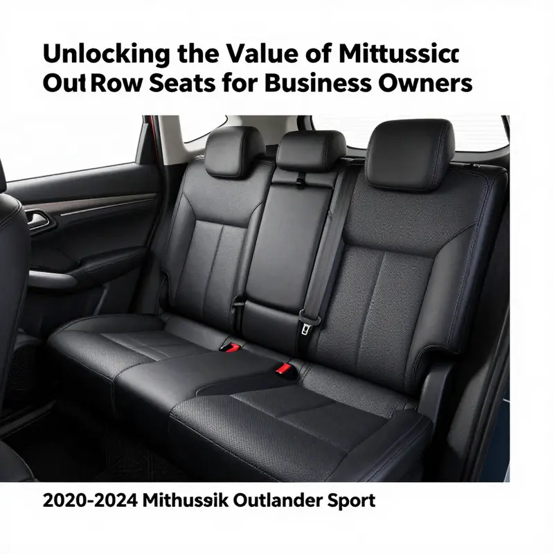 Third-row seat of the 2020-2024 Mitsubishi Outlander Sport, highlighting its premium quality.