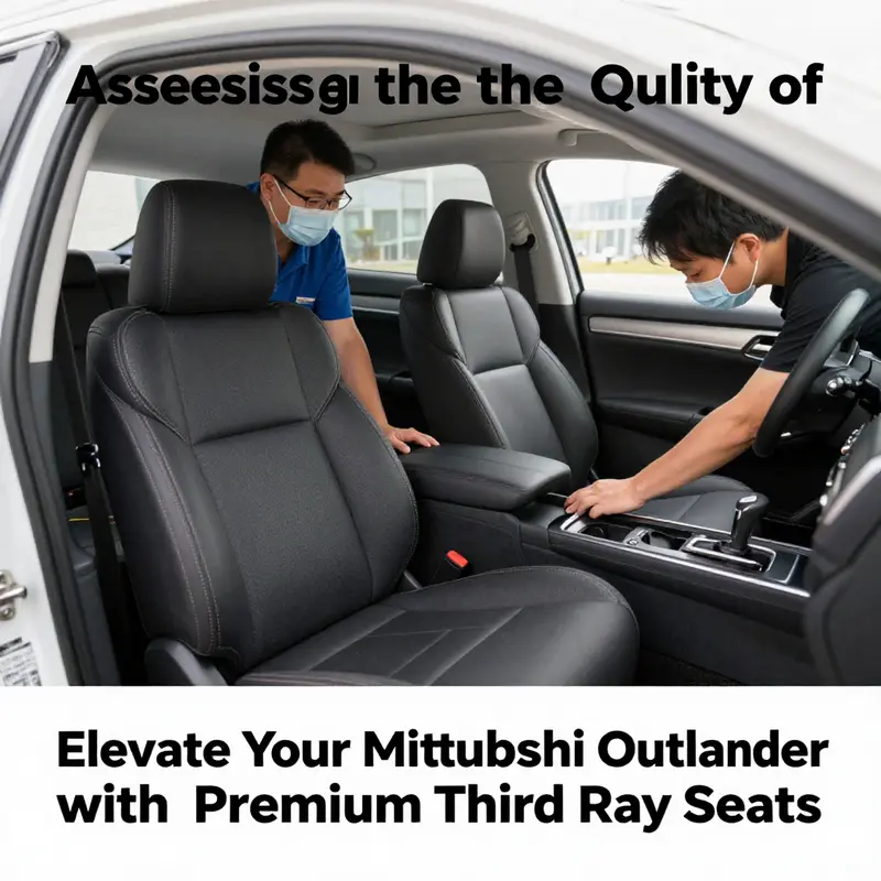 Showing the elegance and quality of genuine OEM third row seats available for the Mitsubishi Outlander.