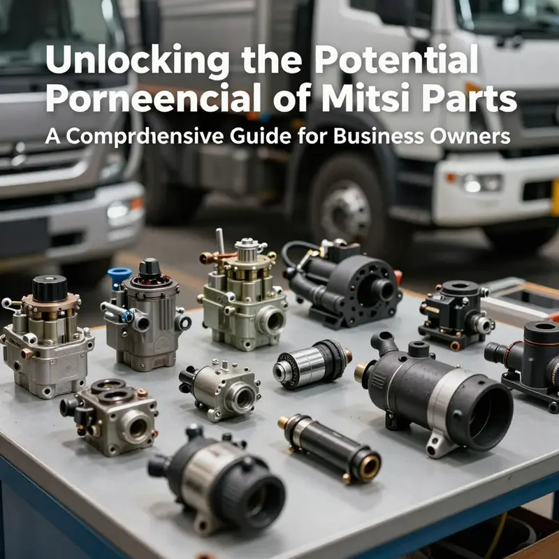 A visual overview of essential Mitsubishi truck components including key parts vital for maintenance.