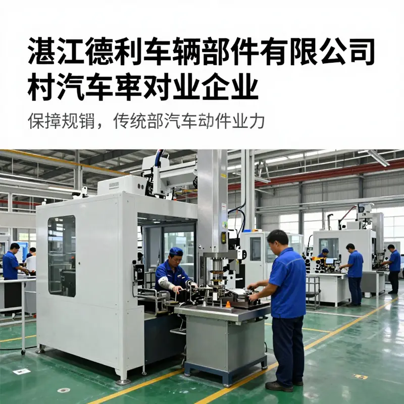 A modern automotive factory bustling with activity and advanced machinery.