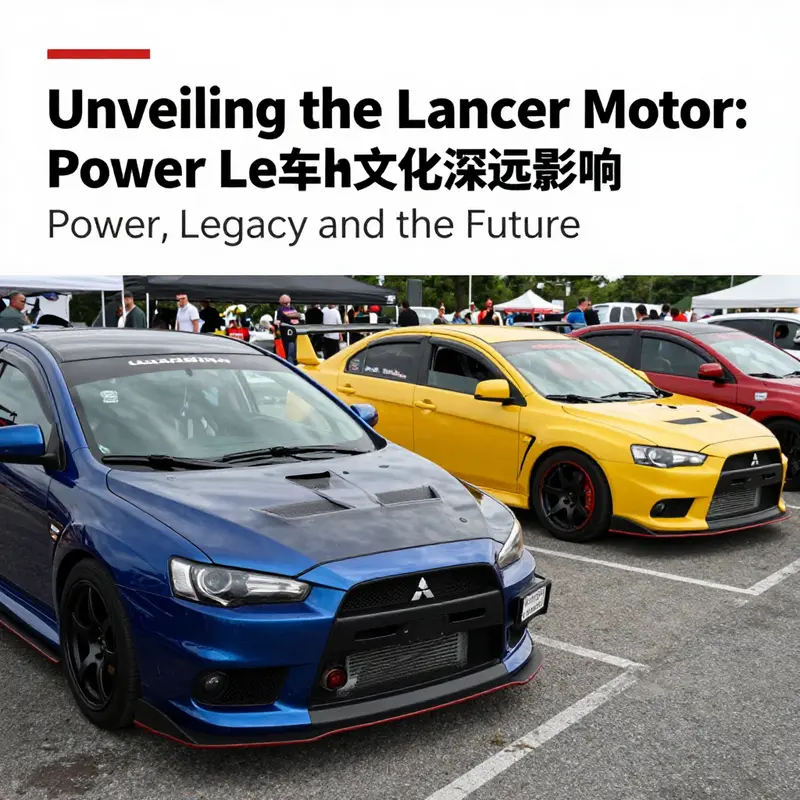 The iconic Mitsubishi 4G63 engine, known for its durability and performance in the Evolution series.