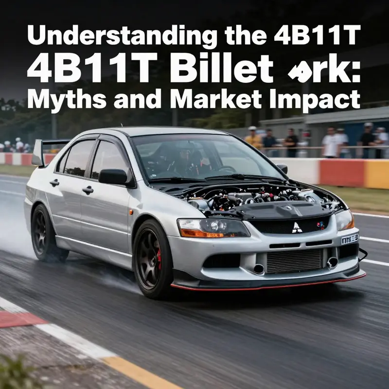 The official environment of the 4B11T engine within a Mitsubishi EVO, illustrating its factory specifications.