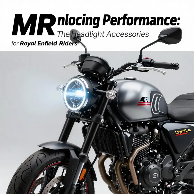 Close-up of MR Headlight Grill on Royal Enfield Himalayan 450.