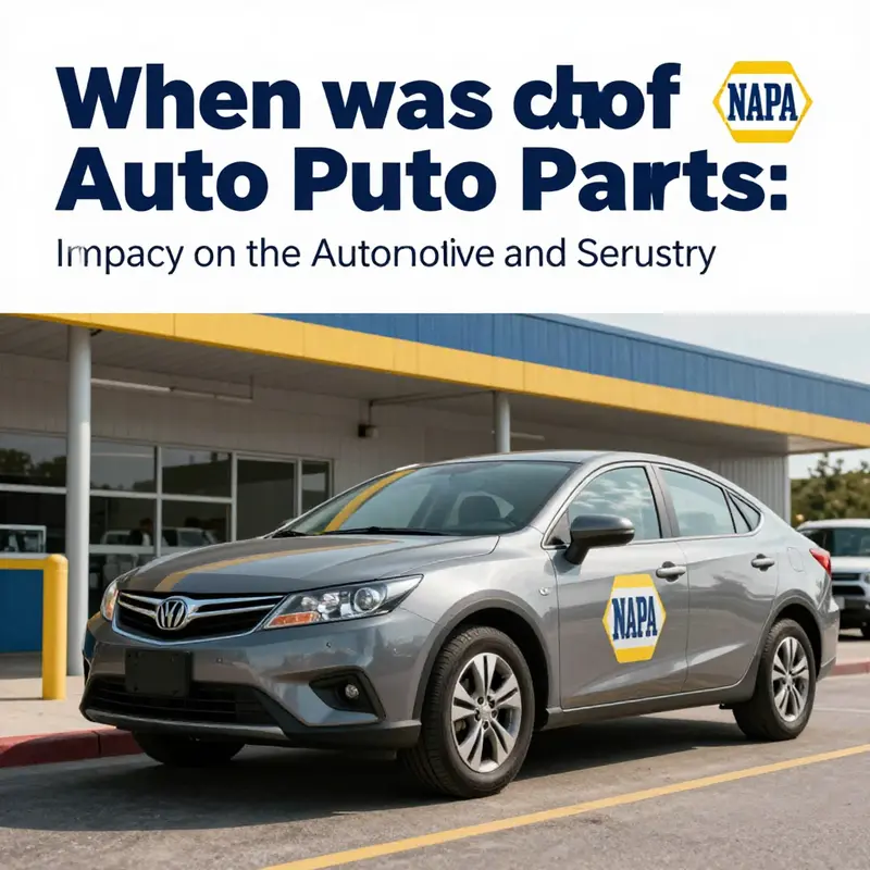 A glimpse into the early days of automobile parts distribution at NAPA Auto Parts.