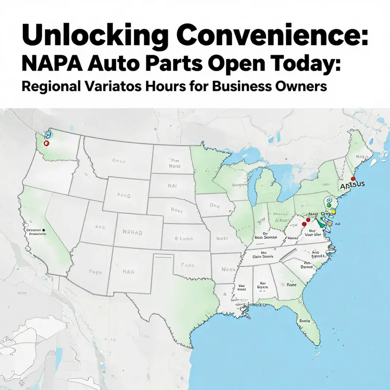 Exterior view of a NAPA Auto Parts store showing its standard operating hours.