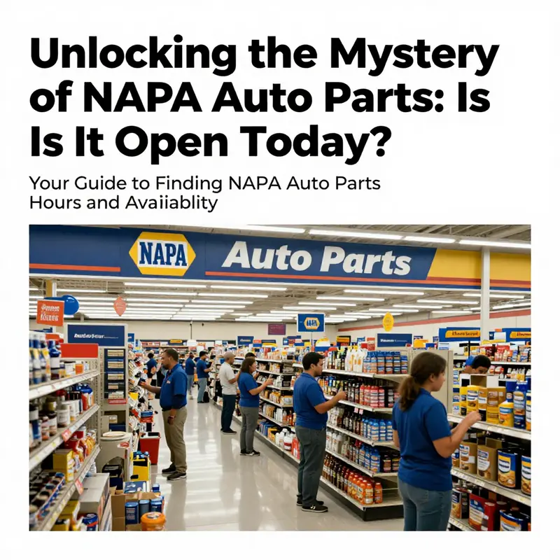 Interior view of a NAPA Auto Parts store highlighting shelf arrangement and customer service.