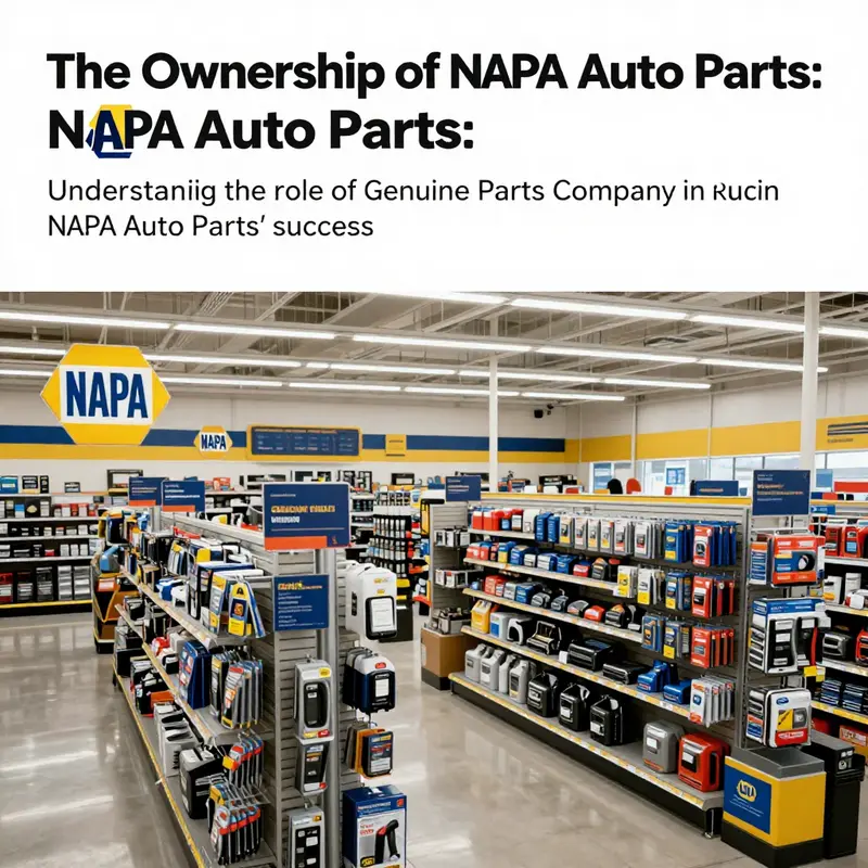An interior view of a NAPA Auto Parts store filled with various automotive parts.