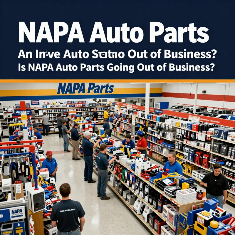 The vibrant atmosphere of a NAPA Auto Parts store indicates a functioning business.