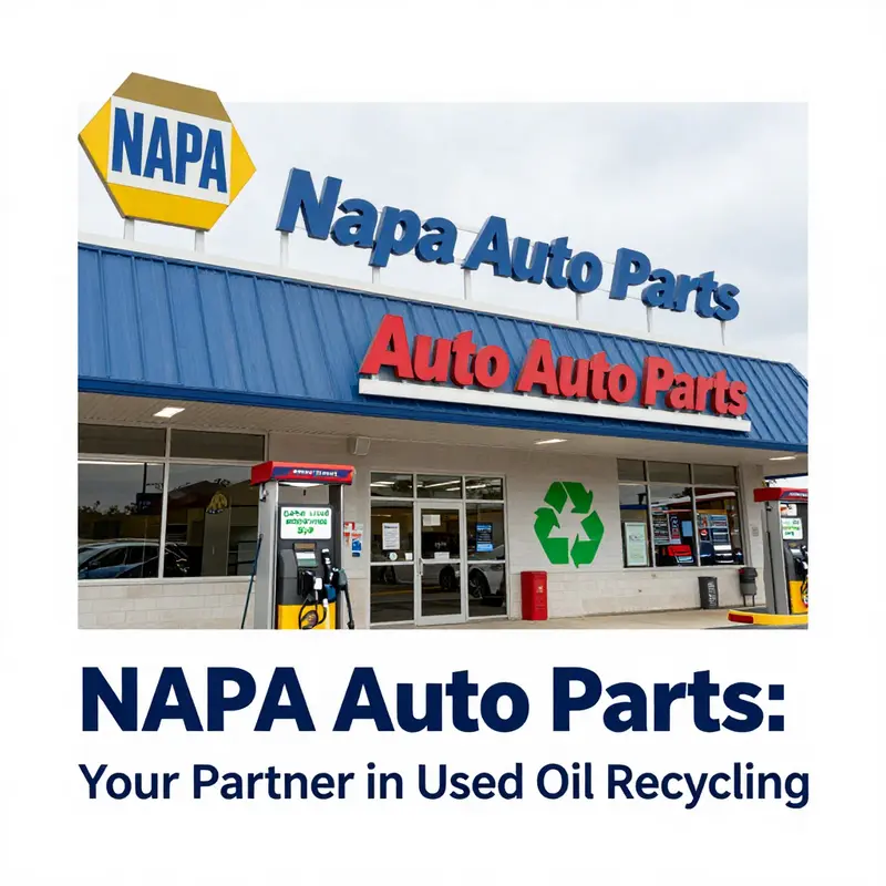 NAPA Auto Parts showcases its commitment to sustainability and recycling used oil.