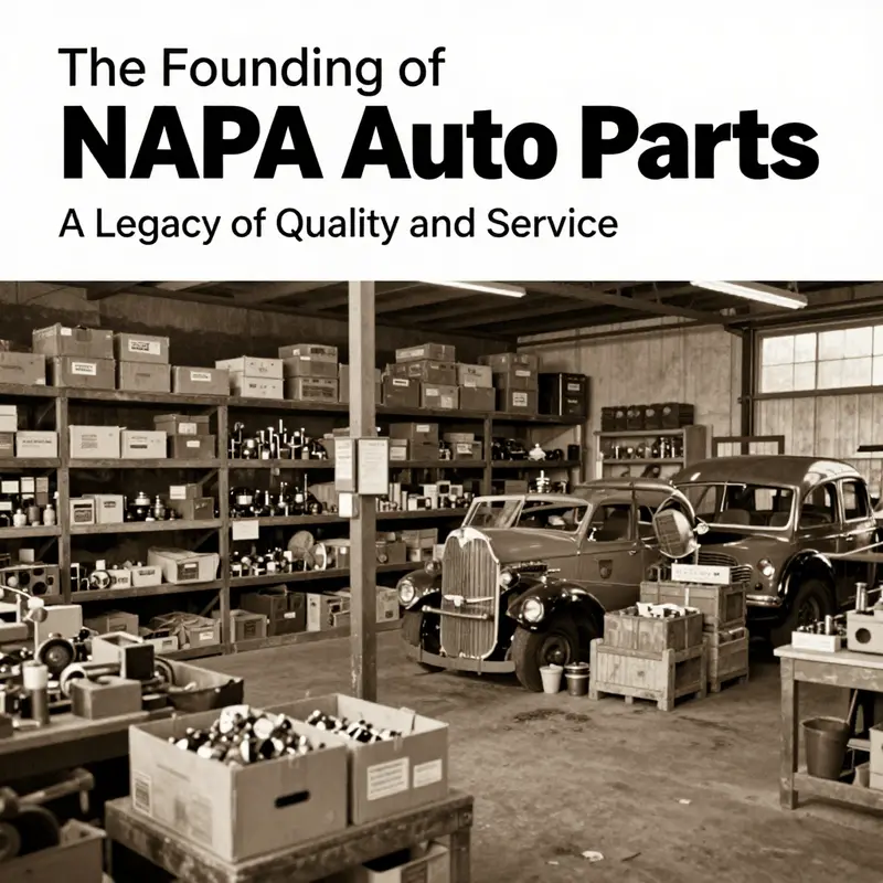A glimpse into the early days of automobile parts distribution at NAPA Auto Parts.