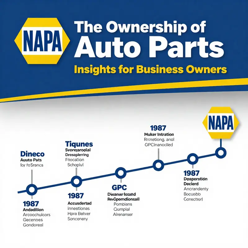 The logos represent the ownership of NAPA Auto Parts by Genuine Parts Company.