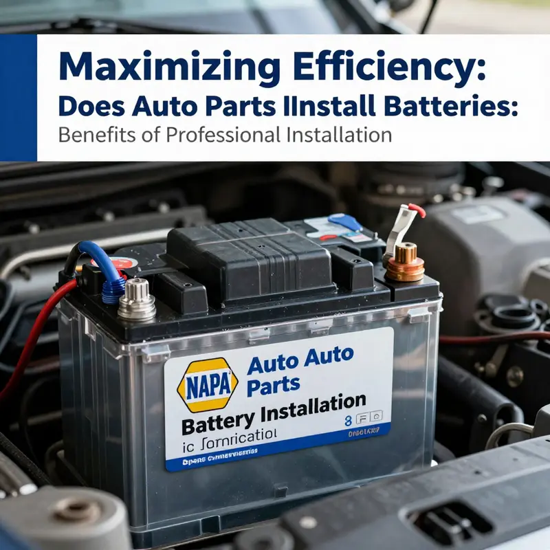 Map showcasing NAPA Auto Parts locations where battery installation services are available.