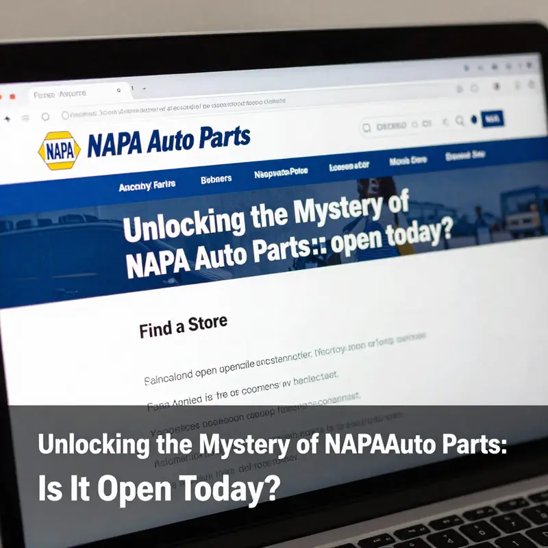 The NAPA Auto Parts website offers a user-friendly interface to check store hours.