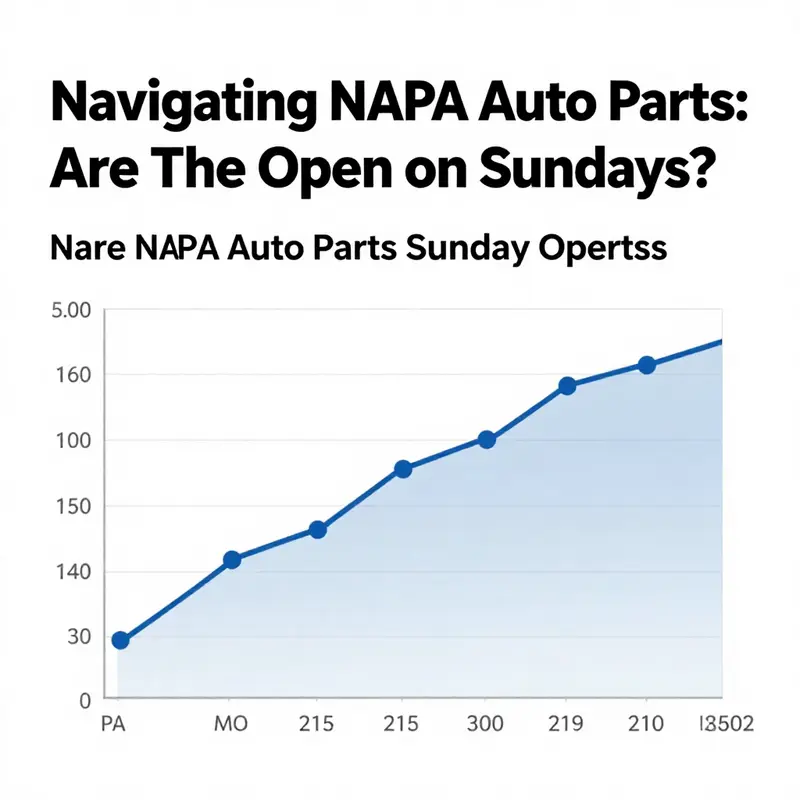 A visual representation of NAPA Auto Parts locations and their Sunday operational status.
