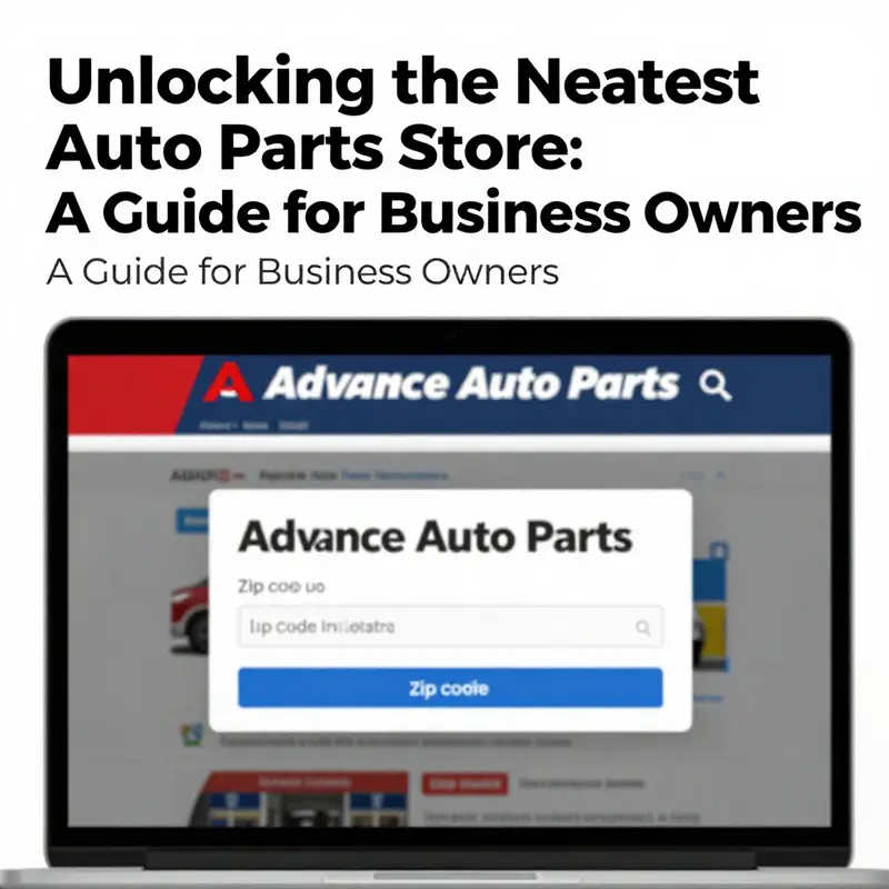 Using a smartphone’s location services to identify nearby auto parts stores.