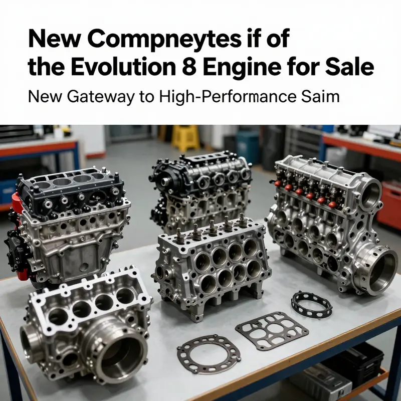 A selection of brand new Mitsubishi Evolution 8 engine components ready for sale.