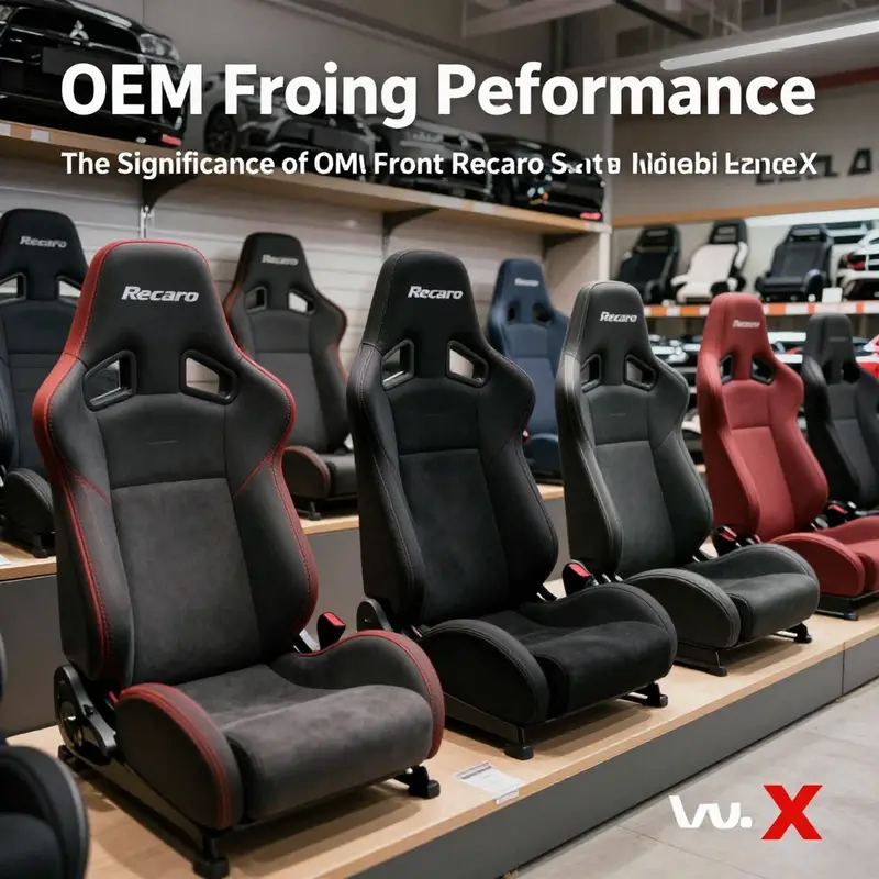 OEM front Recaro seats for Mitsubishi Lancer Evo X available in the marketplace.