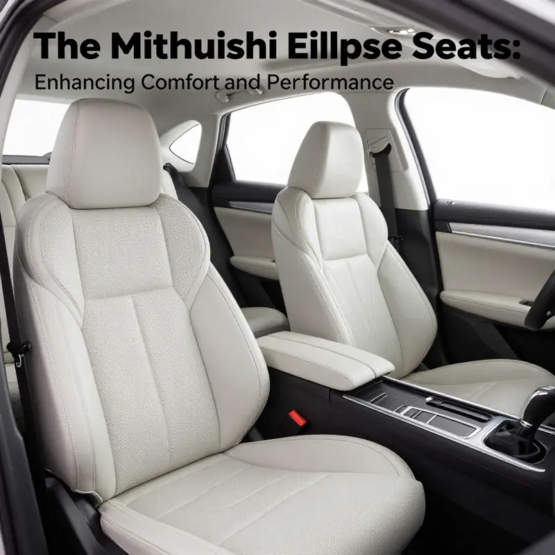 The high-quality design and materials of OEM seats specific to Mitsubishi Eclipse.