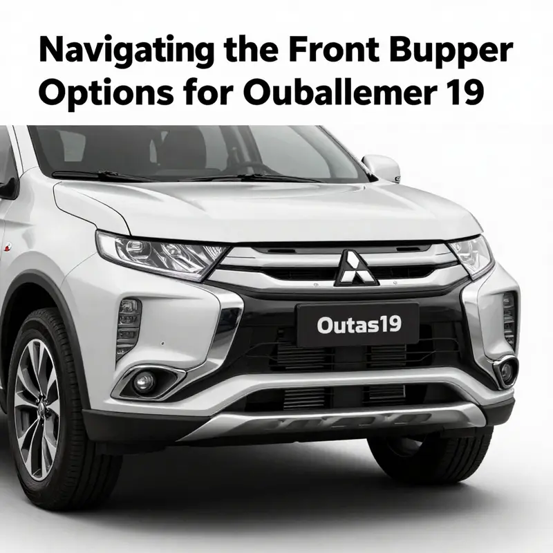 Factory original front bumper on a Mitsubishi Outlander 19, highlighting quality and design.