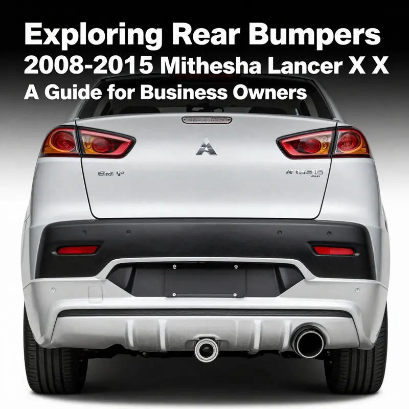 Comparison of OEM and aftermarket rear bumpers for Mitsubishi Lancer Evo X.