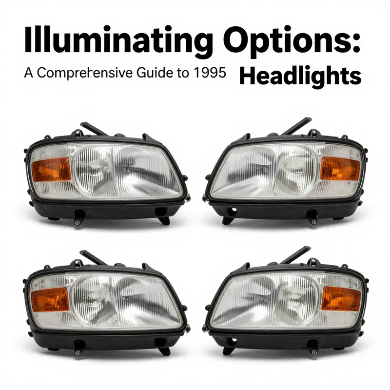 A range of stylish aftermarket headlight options for the 1995 Mitsubishi 3000GT.